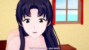 Gettin' down and dirty with Misato in a passionate hotel rendezvous