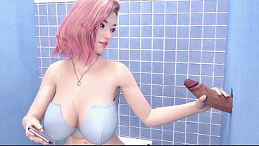 Having a Hard Time - A Hot FUTA Gets A Gloryhole Blowjob - XXX Gameplay #8