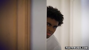Slutty woman with big tits, Ryan Keely is having an interracial threesome with Hannah Grace and Zach