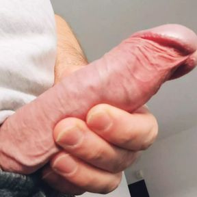 Training my hard throbbing cock for the next video!