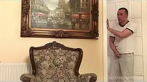 Grandma Dominika gives a sloppy BJ and drills in various positions