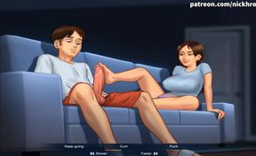 German cartoon part 76 - footjob my dick