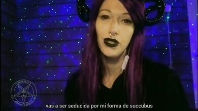 The witch cursed to masturbate under a gothic babe's spell