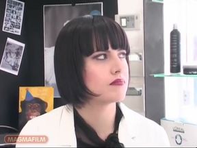 High Class Girl with Short Black Hair