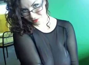 This curvy webcam model is never shy about showing off her big booty and tits
