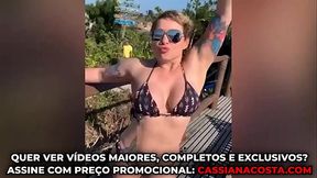 SENTEI GOSTOSO NO PAU GRANDE, CHUPEI TUDO DEPOIS DE CHEGAR EM FORTALEZA &ndash_ Loira linda gostosa, chupa pau grande at&eacute_ engasgar na praia