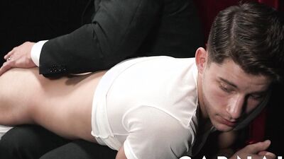 MasonicBoys Sexy mustached DILF Reece Scott spanks hot cute twink