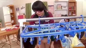 Naughty Japanese Neighbor Gets Rough in Steamy Laundry Room Fuck Session