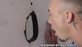 Ebony Devin Trez Gets His Shaft Sucked Good At The Glory Hole - RagingStallion