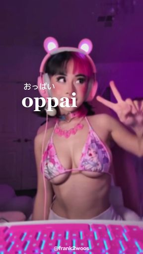 Goth eggling shows off her bouncy boobs in a goon edit PMV