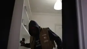 Roomies share ebony roommate for sexy hot sex