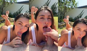 caryn beaumont pov outdoor blowjob porn video