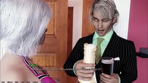 Important Secret Party – 3D Anime Couple Engages in Intense Visual Novel Adventure
