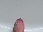 Uncut Teen Boy Cums In The Sink