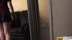 Ebony babe and her white girlfriends toy with wet cunts and spank each other