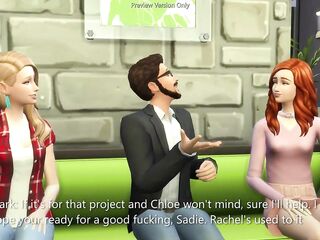 Art Teacher Helps His Lustful Students With Their Project - sims 4 - CG Manga