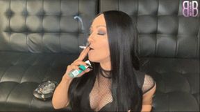 Smoke & Stroke with your Goth Smoking Slut
