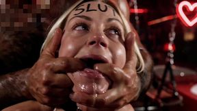 sex-starved blonde after 6 months without sex gets roughly destroyed by huge cock in motel - facefuck, anal, piss drinking & cum swallow - ai generated