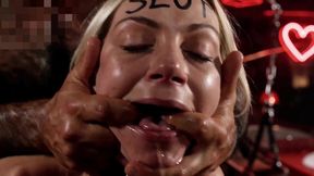 sex-starved blonde after 6 months without sex gets roughly destroyed by huge cock in motel - facefuck, anal, piss drinking & cum swallow - ai generated
