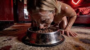 sex-starved blonde after 6 months without sex gets roughly destroyed by huge cock in motel - facefuck, anal, piss drinking & cum swallow - ai generated