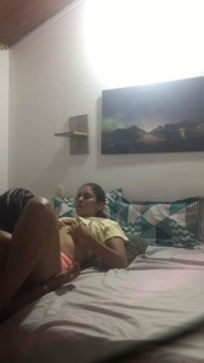 My neighbor is a lesbian whore and she likes to come to my house so I can lick her pussy