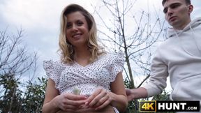 Busty Andrea rides my cock for money and cucks her boyfriend