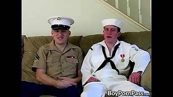 Doggy style anal with hung and horny Navy boys