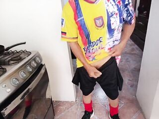I screw my marvelous, large-titted Mexican stepdaughter previous to the World Cup begins.