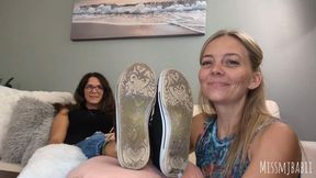 Astrid’s First Sock Smelling & Foot Worship with MJ