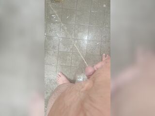 Peeing in shower
