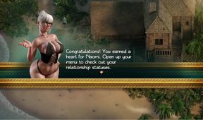Treasure of Nadia - let's play without comments. PornPlay Hentai Game Ep.3 fingering herself until she squirts on the beach
