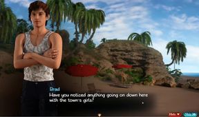 Treasure of Nadia - let's play without comments. PornPlay Hentai Game Ep.3 fingering herself until she squirts on the beach