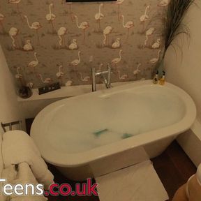 Naughty Teen Spied On In The Bath