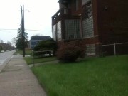 Outside exposing private parts & cumshots in Detroit Michigan