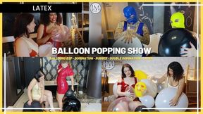Louise Marcada and Guests: The Balloon, Latex, and Balloon Popping Show (720 EN SUB) - Balloons B2p - Domination - Rubber - Double Domination - Latex