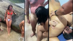 ola somos as peludinhas fodendo na praia
