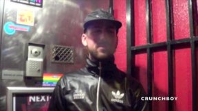 Slut in jockstrap fucked a big bulge of straight boy curious