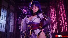 a thug broke into raiden shogun s place at night and fucked her in every hole [ai]