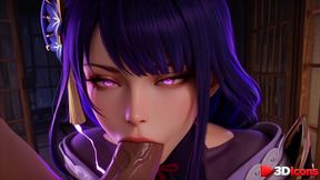 a thug broke into raiden shogun s place at night and fucked her in every hole [ai]