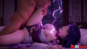 a thug broke into raiden shogun s place at night and fucked her in every hole [ai]