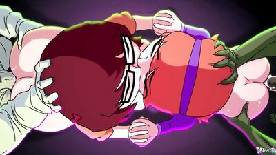Velma and Daphne get their asses stretched by cartoon monsters in this uncensored anime hentai