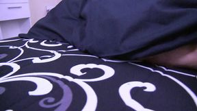 Brunette experienced one sucks my cock and titty fucks before shower