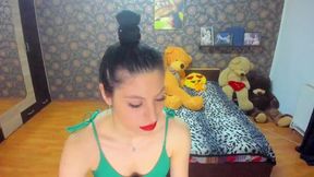 vibe me 25 and u join in my show and there u can see anal, dp, deepthroat, cum creamy, squirt depends how naughty u can be :*