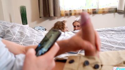 Nata Ocean and another juicy girl sharing dick in this 3some