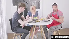 Sporty Stepdad Fucks Gay Stepson Behind Stepmoms Back