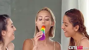 Naughty Slumber Party Comparing Boobs
