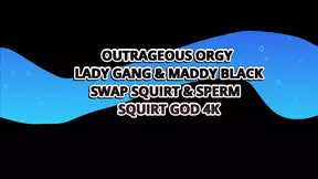 Maddy Black & Lady Gang's Squirting Orgy With Dean, Charlie & Matt!