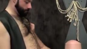 Hairy chub doggystyle fucking bald bear