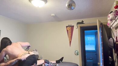 Woke up to my stepmom begging to ride my big cock