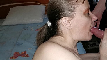 Long Minet and Creampie In Black Nylon Lingerie - Mari Latexa and Simon Latexa
